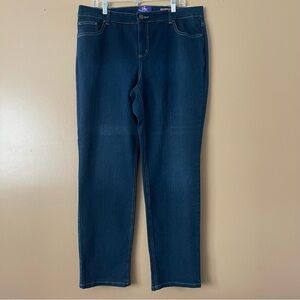 Plus Size Dark Blue Stretch Women's Jeans